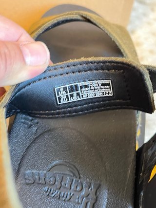 Sandali Dr. Martens Pelle Tg 39 Verde Oliva