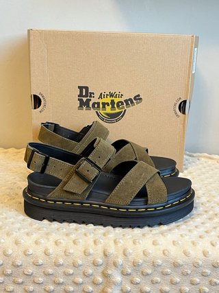 Sandali Dr. Martens Pelle Tg 39 Verde Oliva