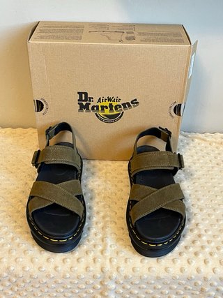 Sandali Dr. Martens Pelle Tg 39 Verde Oliva