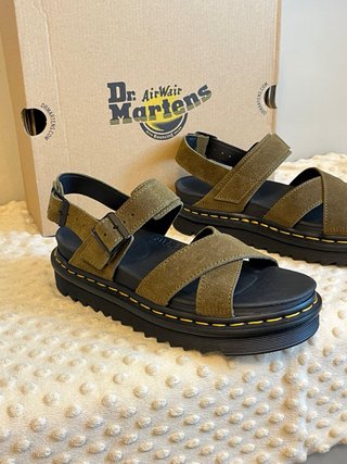 Sandali Dr. Martens Pelle Tg 39 Verde Oliva
