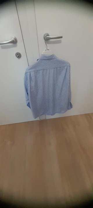 Camicia a righe azzurra e bianca - Taglia 42