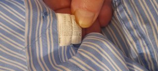 Camicia a righe azzurra e bianca - Taglia 42