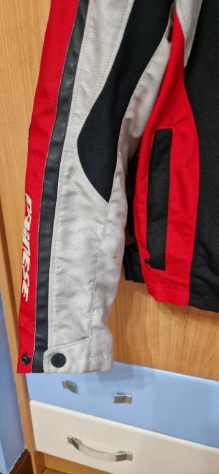 Chaqueta Moto Dainese Roja/Negra/Gris
