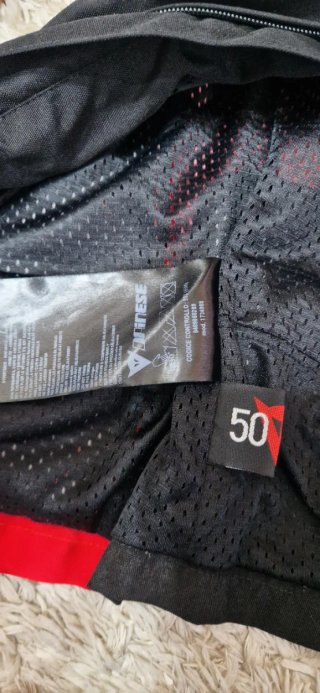 Chaqueta Moto Dainese Roja/Negra/Gris