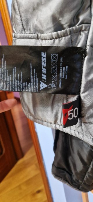 Chaqueta Moto Dainese Roja/Negra/Gris
