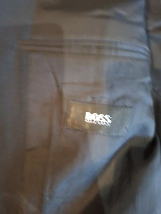 Traje Hugo Boss Negro Raya talla58