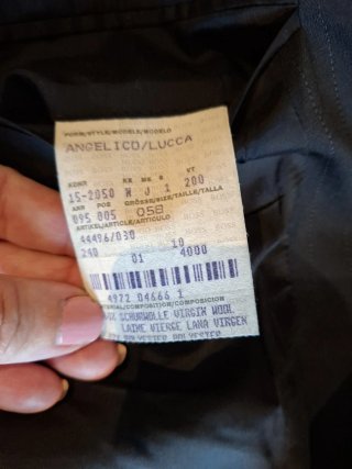 Traje Hugo Boss Negro Raya talla58