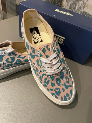 Zapatillas Vans Animal Print Rosa y Turquesa