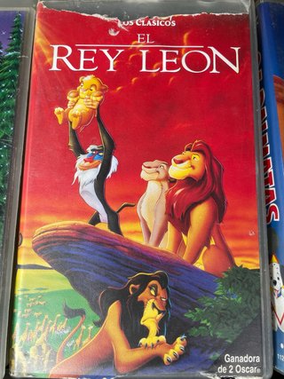 Lote 20 Películas VHS Disney Clásicos El Rey Leon