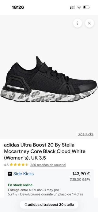 Adidas x Stella McCartney Ultra Boost Core