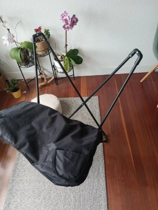 Silla Mariposa Plegable Tela y Metal