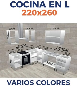 Cocina L 260X220 CM