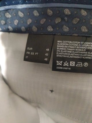 Traje de ceremonia azul