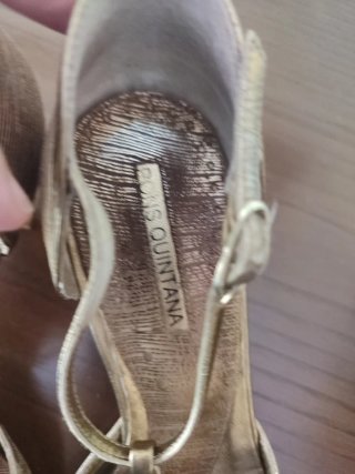 Tacones Pons Quintana Dorados