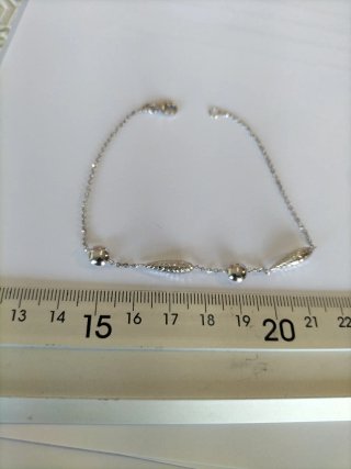 Pulsera oro blanco mujer nueva