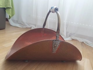 Leñero/Revistero Vintage Cobre