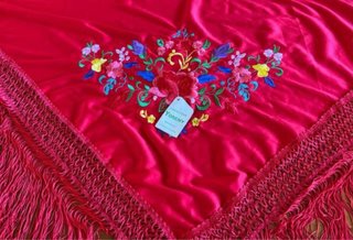 Mantón+ábanicos flamencos+chal