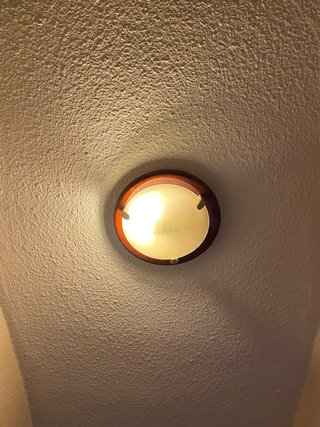 Lámpara de techo madera y cristal