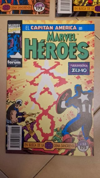 Marvel héroes capitán América 51 a 53