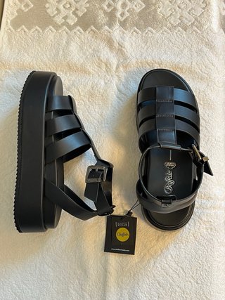 Sandali Buffalo Pelle Vegana N.37