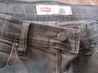 Pantalones Levis Slim Gris Talla 38