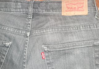 Pantalones Levis Slim Gris Talla 38