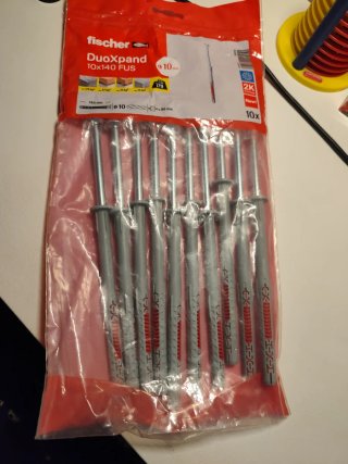 Fischer Taco DuoXpand 10x140 FUS (10 uds)