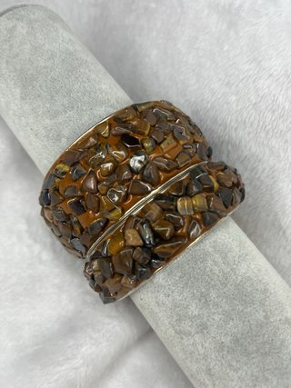 Pulsera Marrón Piedras Naturales