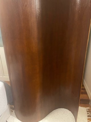Biombo de madera curvo