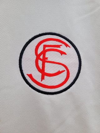 Camiseta Retro Sevilla Adidas Beige Roja