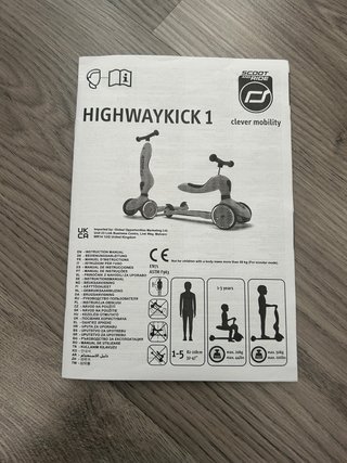 Patinete evolutivo 3 en 1 Scoot and Ride