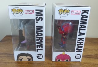 2 Funko pop - Ms Marvel y Kamala Khan