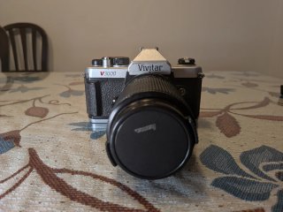 Vivitar V3000 y objetivo