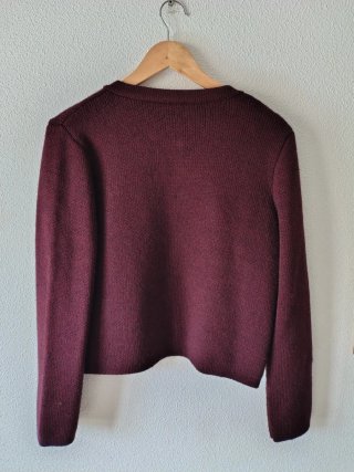 Chaqueta Zara Morada Botones Dorados
