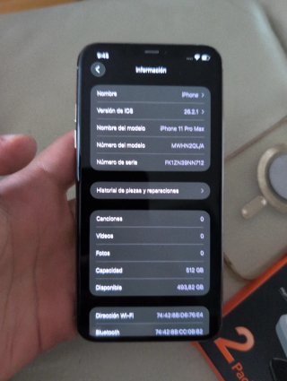 iPhone 11 Pro Max 512GB Dorado/Plateado