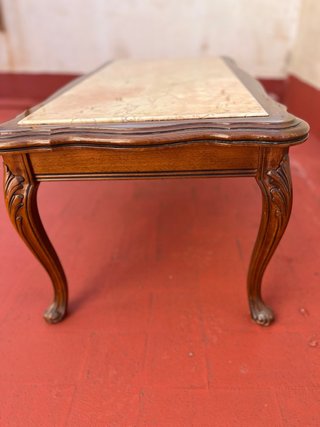Mesa de centro madera y mármol