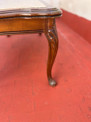 Mesa de centro madera y mármol