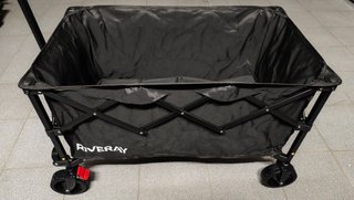 Carro plegable grande 300L con ruedas 360° y freno