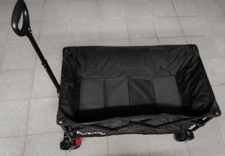 Carro plegable grande 300L con ruedas 360° y freno