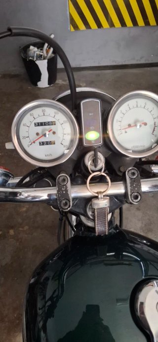 Yamaha SR 250 2004 - 31.000 km, color verde ingles