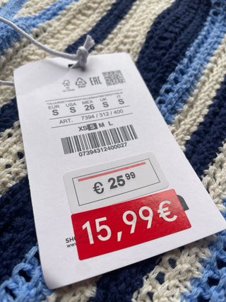 Vestido de punto a rayas