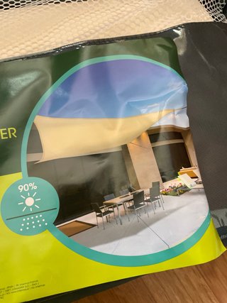 Toldo Nortene Poliéster Beige 5x5m
