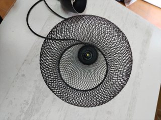 2 Lámparas Colgantes Rejilla Negra Ikea