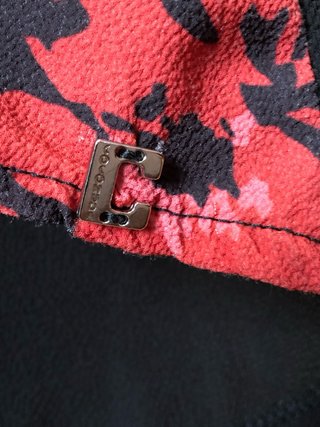 Camicia Coconuda donna M rossa nera floreale