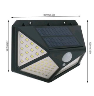 6 Faretti Solari LED 100 Esterno Sensore Sensore