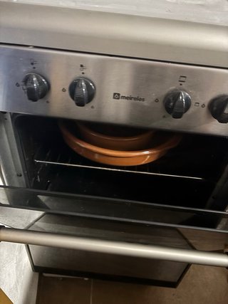 Cocina de gas Meireles con horno (butano) Acero in
