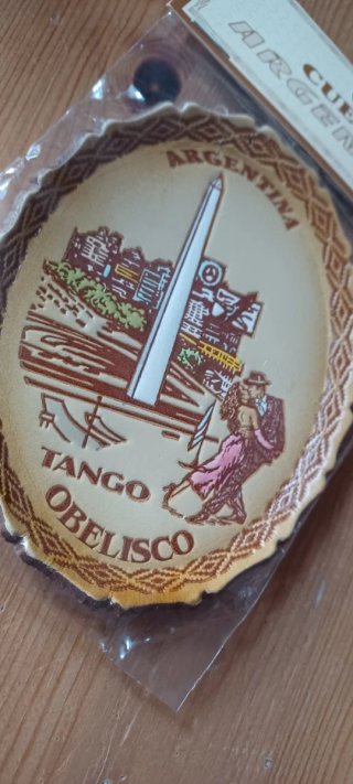 Souvenir Vintage anni'80 Argentina Obelisco Tango