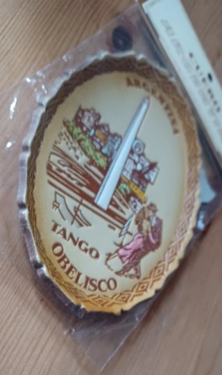 Souvenir Vintage anni'80 Argentina Obelisco Tango