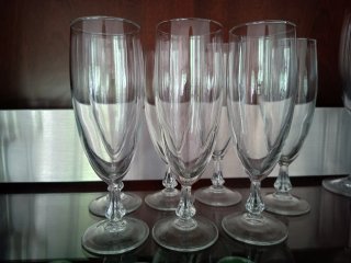 Lote de copas de cristal.