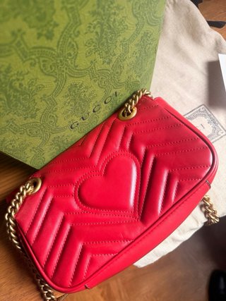 Borsa Gucci GG Marmont Rosso